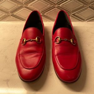 Gucci Brixton Loafer; Red; Size 37 (US 7)
